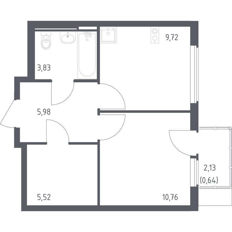 Apartment Sale, 36.45平方米 at Ostafevo, Ostafyevskoe Highway, 12к1, Ryazanovskoe Settlement, Moscow, Russia #1 Apartment Sale, 36.45平方米 at Ostafevo, Ostafyevskoe Highway, 12к1, Ryazanovskoe Settlement, Moscow, Russia #1