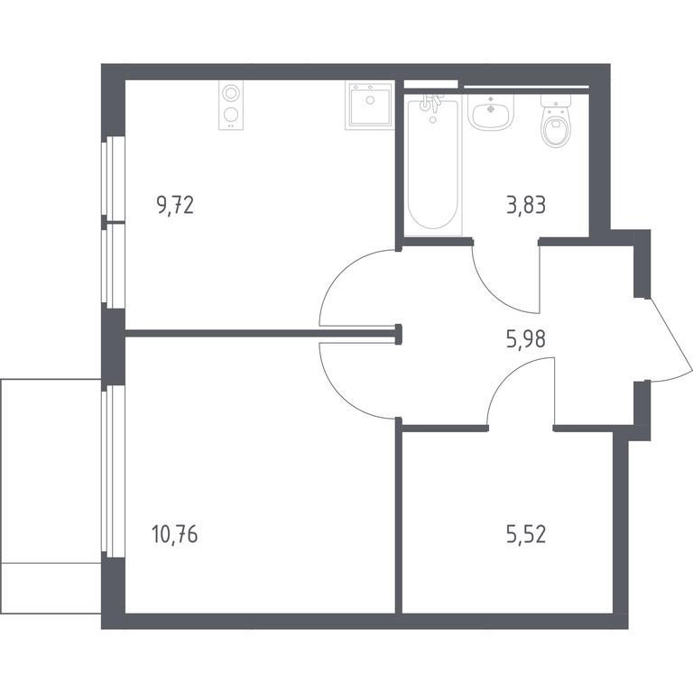 Apartment Sale, 35.81 sq. m. at Ostafevo, Ostafyevskoe Highway, 12к1, Ryazanovskoe Settlement, Moscow, Russia #1 Apartment Sale, 35.81 sq. m. at Ostafevo, Ostafyevskoe Highway, 12к1, Ryazanovskoe Settlement, Moscow, Russia #1
