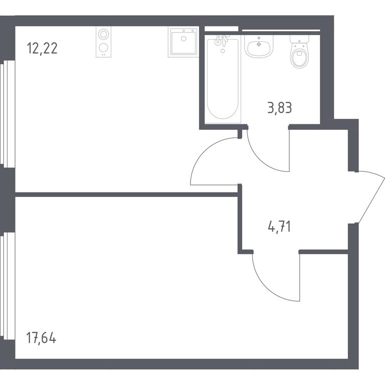 Apartment Sale, 38.4 sq. m. at Ostafevo, Ostafyevskoe Highway, 12к1, Ryazanovskoe Settlement, Moscow, Russia #1 Apartment Sale, 38.4 sq. m. at Ostafevo, Ostafyevskoe Highway, 12к1, Ryazanovskoe Settlement, Moscow, Russia #1