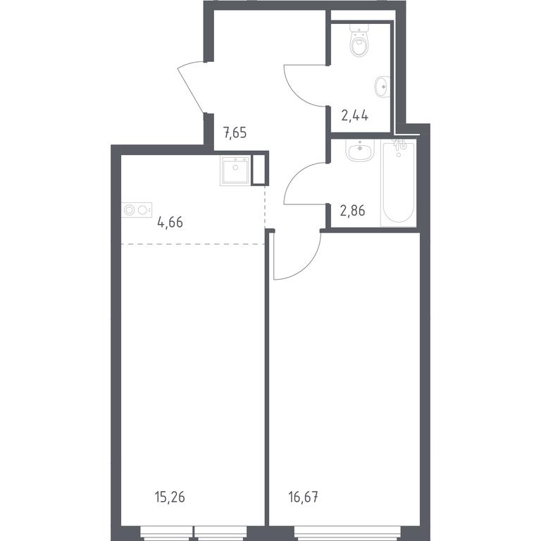 Apartment Sale, 49.54 sq. m. at Ostafevo, Ostafyevskoe Highway, 12к1, Ryazanovskoe Settlement, Moscow, Russia #1 Apartment Sale, 49.54 sq. m. at Ostafevo, Ostafyevskoe Highway, 12к1, Ryazanovskoe Settlement, Moscow, Russia #1