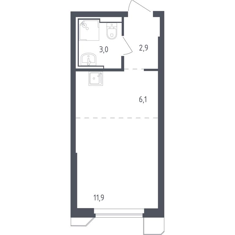 Apartment Sale, 23.93 sq. m. at Sputnik, Lipovoy Roschi Street, 1к4, derevnya Razdory, Odintsovskiy City District, Moscow Region, Russia #1 Apartment Sale, 23.93 sq. m. at Sputnik, Lipovoy Roschi Street, 1к4, derevnya Razdory, Odintsovskiy City District, Moscow Region, Russia #1