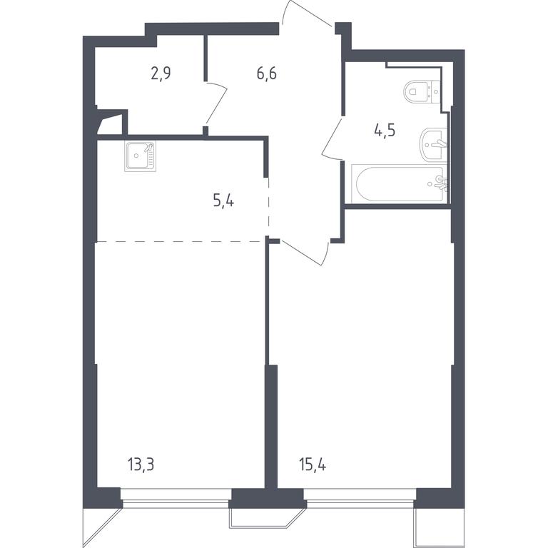 Apartment Sale, 47.91 sq. m. at Sputnik, Lipovoy Roschi Street, 1к4, derevnya Razdory, Odintsovskiy City District, Moscow Region, Russia #1 Apartment Sale, 47.91 sq. m. at Sputnik, Lipovoy Roschi Street, 1к4, derevnya Razdory, Odintsovskiy City District, Moscow Region, Russia #1