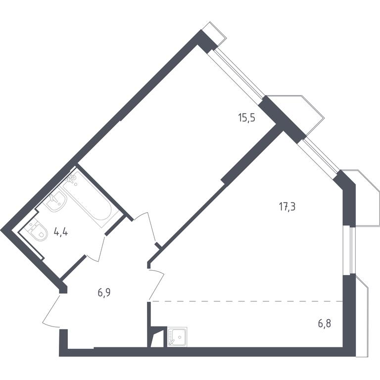 Apartment Sale, 50.56 sq. m. at Sputnik, Lipovoy Roschi Street, 1к4, derevnya Razdory, Odintsovskiy City District, Moscow Region, Russia #1 Apartment Sale, 50.56 sq. m. at Sputnik, Lipovoy Roschi Street, 1к4, derevnya Razdory, Odintsovskiy City District, Moscow Region, Russia #1