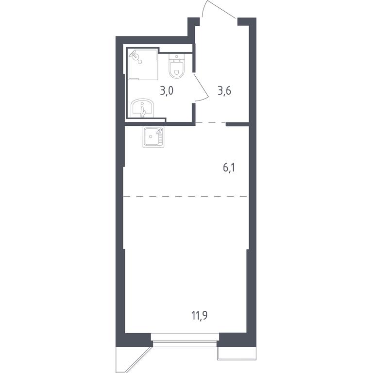 Apartment Sale, 24.43 sq. m. at Sputnik, Lipovoy Roschi Street, 1к4, derevnya Razdory, Odintsovskiy City District, Moscow Region, Russia #1 Apartment Sale, 24.43 sq. m. at Sputnik, Lipovoy Roschi Street, 1к4, derevnya Razdory, Odintsovskiy City District, Moscow Region, Russia #1