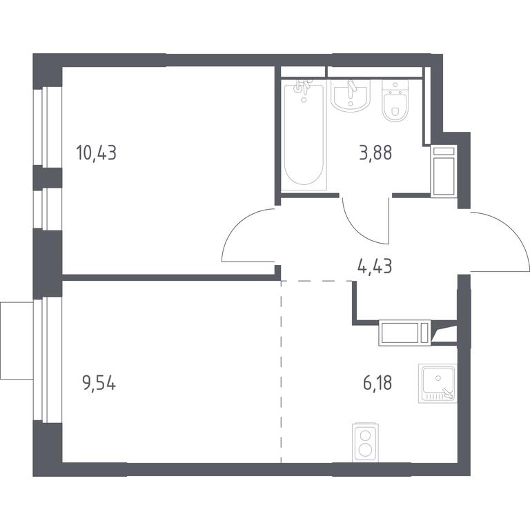 Apartment Sale, 34.46平方米 at Piatnitskie Luga, Pyatnitskoye Highway, 2, derevnya Yurlovo, Solnechnogorsk City District, Moscow Region, Russia #1 Apartment Sale, 34.46平方米 at Piatnitskie Luga, Pyatnitskoye Highway, 2, derevnya Yurlovo, Solnechnogorsk City District, Moscow Region, Russia #1