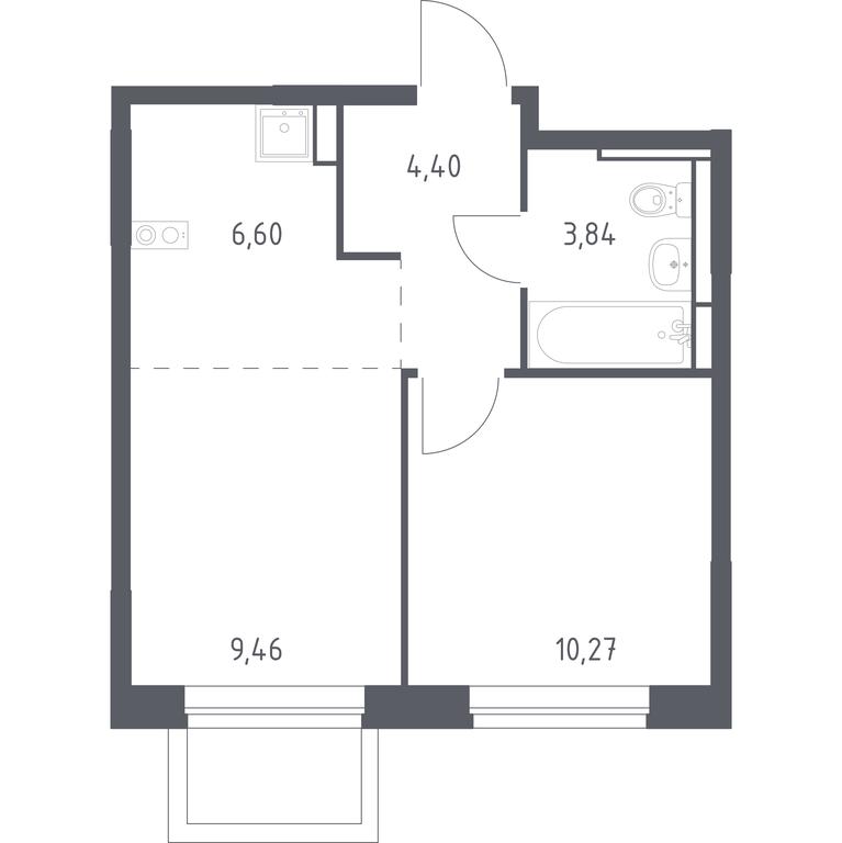 Apartment Sale, 34.57 sq. m. at Novoe Vidnoe, Kalinovka Village, Leninskiy City District, Moscow Region, Russia #1 Apartment Sale, 34.57 sq. m. at Novoe Vidnoe, Kalinovka Village, Leninskiy City District, Moscow Region, Russia #1