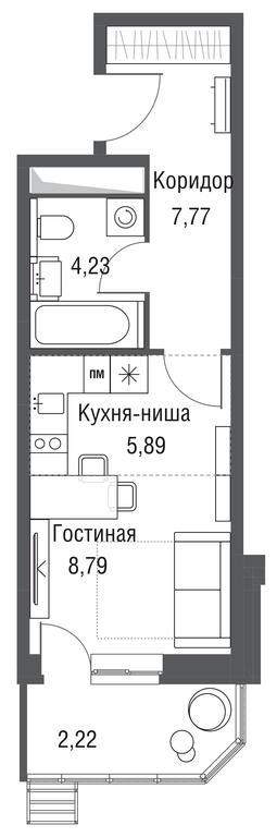 Apartment Sale, 28.9平方米 at Odinburg, Severnaya Street, 11, Odintsovo, Moscow Region, Russia #2 Apartment Sale, 28.9平方米 at Odinburg, Severnaya Street, 11, Odintsovo, Moscow Region, Russia #2