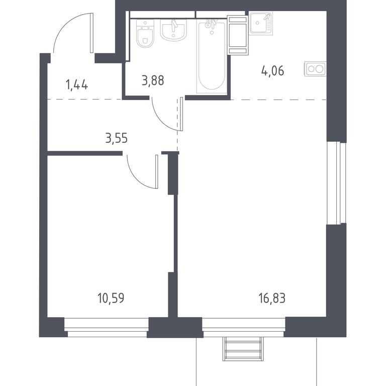 Apartment Sale, 39.9 sq. m. at Pribrezhnyi Park, Pribrezhniy Park Residential Complex, Village of Yam, Domodedovo City District, Moscow Region, Russia #1 Apartment Sale, 39.9 sq. m. at Pribrezhnyi Park, Pribrezhniy Park Residential Complex, Village of Yam, Domodedovo City District, Moscow Region, Russia #1