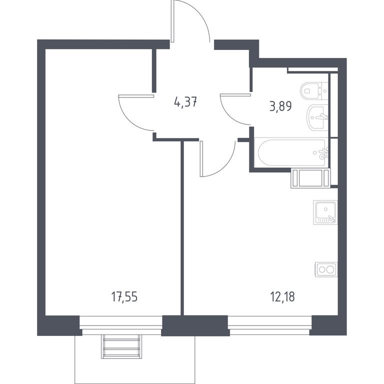 Apartment Sale, 37.5 sq. m. at Pribrezhnyi Park, Pribrezhniy Park Residential Complex, Village of Yam, Domodedovo City District, Moscow Region, Russia #1 Apartment Sale, 37.5 sq. m. at Pribrezhnyi Park, Pribrezhniy Park Residential Complex, Village of Yam, Domodedovo City District, Moscow Region, Russia #1