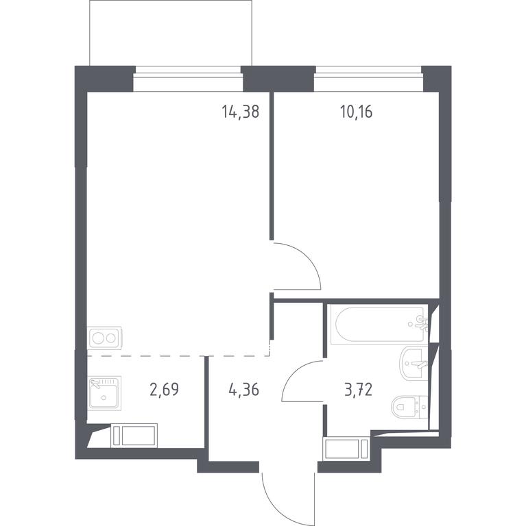 Apartment Sale, 35.2 sq. m. at Pribrezhnyi Park, Pribrezhniy Park Residential Complex, Village of Yam, Domodedovo City District, Moscow Region, Russia #1 Apartment Sale, 35.2 sq. m. at Pribrezhnyi Park, Pribrezhniy Park Residential Complex, Village of Yam, Domodedovo City District, Moscow Region, Russia #1