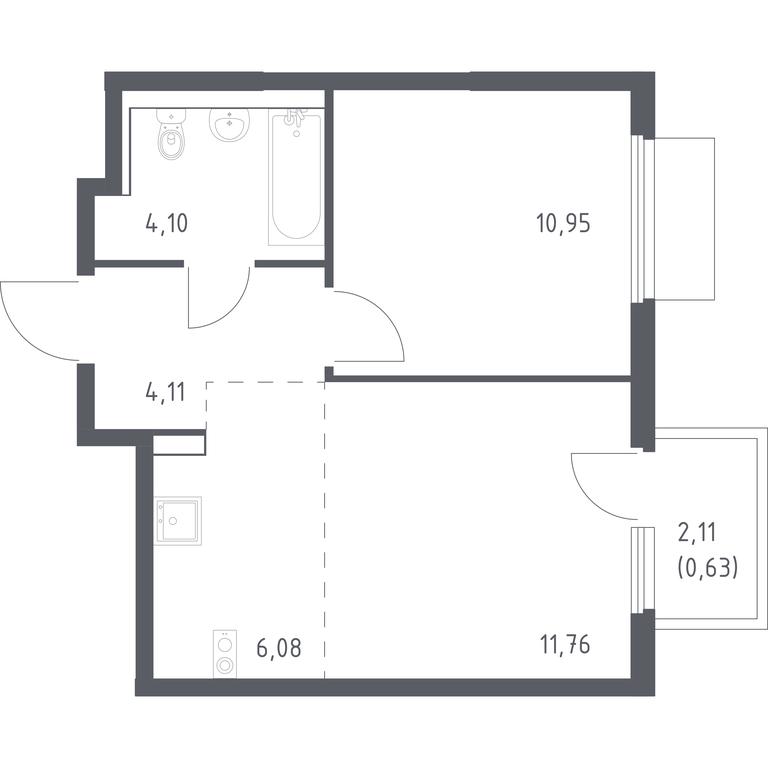 Apartment Sale, 37.63 sq. m. at Prigorod Lesnoe, Molodyozhny bulvar, 6, derevnya Misaylovo, Leninskiy City District, Moscow Region, Russia #1 Apartment Sale, 37.63 sq. m. at Prigorod Lesnoe, Molodyozhny bulvar, 6, derevnya Misaylovo, Leninskiy City District, Moscow Region, Russia #1