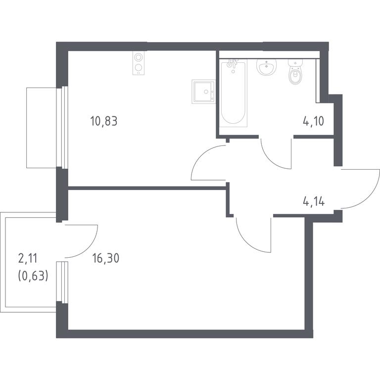 Apartment Sale, 36平方米 at Prigorod Lesnoe, Molodyozhny bulvar, 6, derevnya Misaylovo, Leninskiy City District, Moscow Region, Russia #1 Apartment Sale, 36平方米 at Prigorod Lesnoe, Molodyozhny bulvar, 6, derevnya Misaylovo, Leninskiy City District, Moscow Region, Russia #1