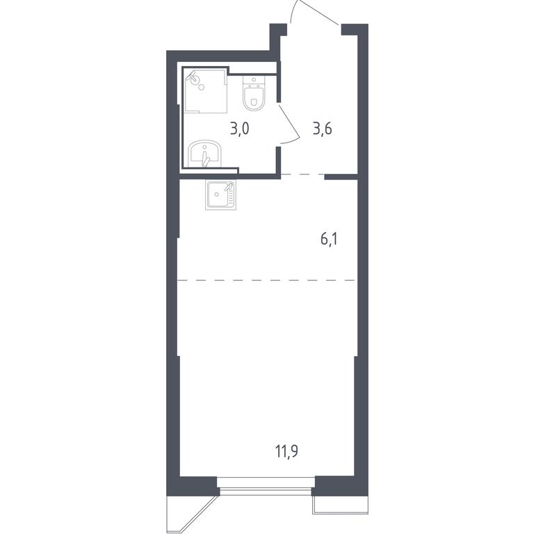 Apartment Sale, 24.43 sq. m. at Sputnik, Lipovoy Roschi Street, 1к4, derevnya Razdory, Odintsovskiy City District, Moscow Region, Russia #1 Apartment Sale, 24.43 sq. m. at Sputnik, Lipovoy Roschi Street, 1к4, derevnya Razdory, Odintsovskiy City District, Moscow Region, Russia #1