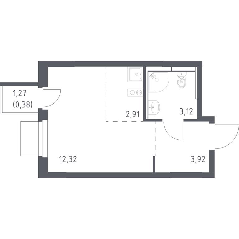 Apartment Sale, 22.65 sq. m. at Mytishchi Park, Silikatnaya ulitsa, 41к3, Mytischi, Moscow Region, Russia #1 Apartment Sale, 22.65 sq. m. at Mytishchi Park, Silikatnaya ulitsa, 41к3, Mytischi, Moscow Region, Russia #1