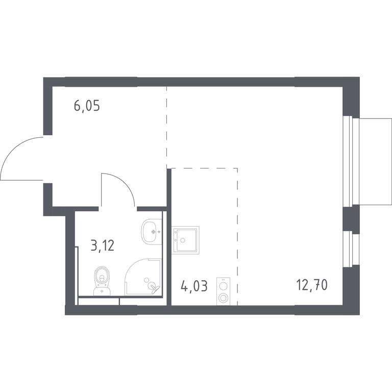 Apartment Sale, 25.9平方米 at Mytishchi Park, Silikatnaya ulitsa, 41к3, Mytischi, Moscow Region, Russia #1 Apartment Sale, 25.9平方米 at Mytishchi Park, Silikatnaya ulitsa, 41к3, Mytischi, Moscow Region, Russia #1
