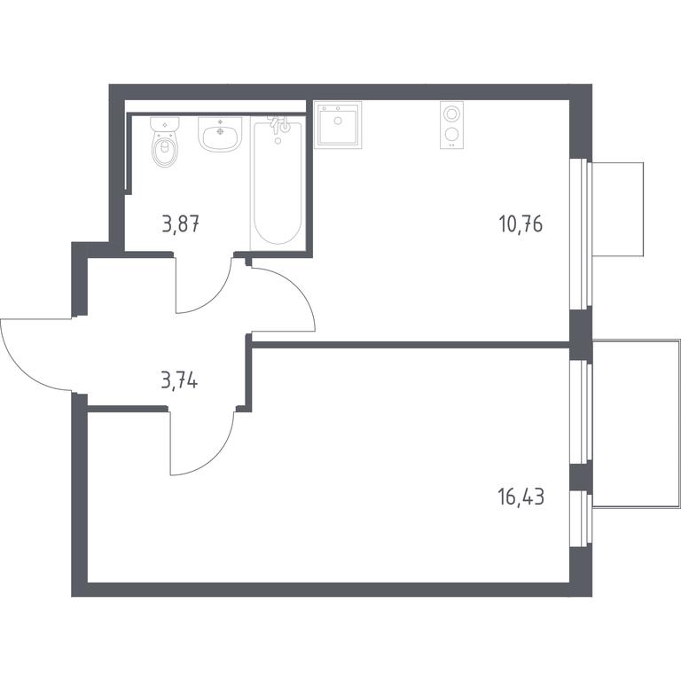 Apartment Sale, 34.8 sq. m. at Gorki Park, Shkolnaya ulitsa, 2, derevnya Korobovo, Leninskiy City District, Moscow Region, Russia #1 Apartment Sale, 34.8 sq. m. at Gorki Park, Shkolnaya ulitsa, 2, derevnya Korobovo, Leninskiy City District, Moscow Region, Russia #1