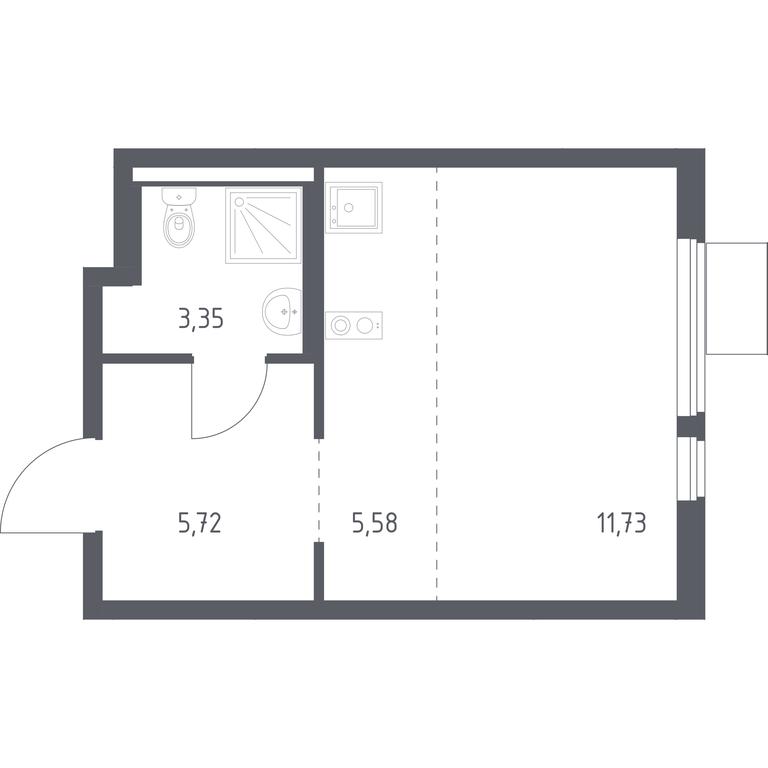 Apartment Sale, 26.38 sq. m. at Gorki Park, Shkolnaya ulitsa, 2, derevnya Korobovo, Leninskiy City District, Moscow Region, Russia #1 Apartment Sale, 26.38 sq. m. at Gorki Park, Shkolnaya ulitsa, 2, derevnya Korobovo, Leninskiy City District, Moscow Region, Russia #1