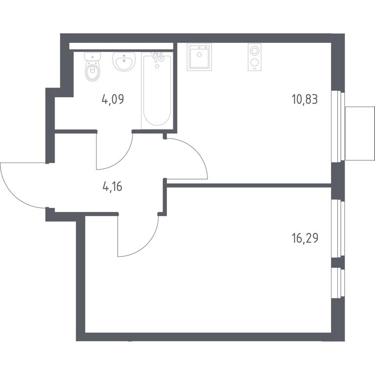 Apartment Sale, 35.37 sq. m. at Gorki Park, Shkolnaya ulitsa, 2, derevnya Korobovo, Leninskiy City District, Moscow Region, Russia #1 Apartment Sale, 35.37 sq. m. at Gorki Park, Shkolnaya ulitsa, 2, derevnya Korobovo, Leninskiy City District, Moscow Region, Russia #1