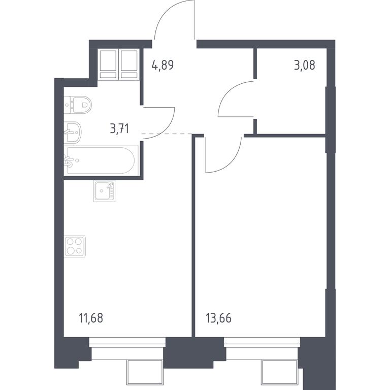 Продажа квартиры, 37,25 м² в ЖК «Тропарево Парк», Киевское шоссе, 21-й километр, 3с4, поселение Мосрентген, Москва, Россия #1 Продажа квартиры, 37,25 м² в ЖК «Тропарево Парк», Киевское шоссе, 21-й километр, 3с4, поселение Мосрентген, Москва, Россия #1
