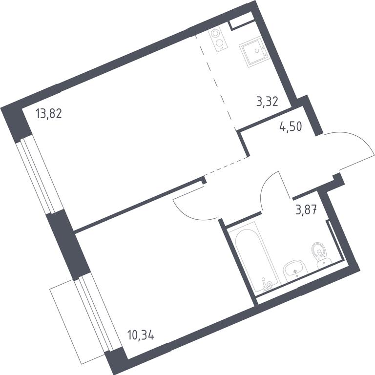 Apartment Sale, 35.85 sq. m. at Molzhaninovo, Leningradskoye Highway, 229, Moscow, Russia #1