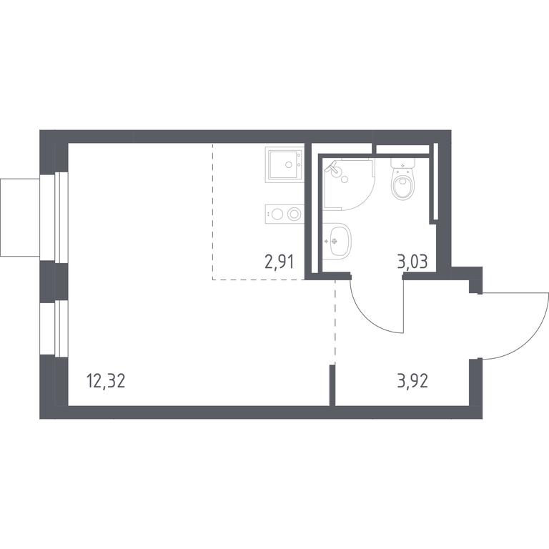 Apartment Sale, 22.18 sq. m. at Pribrezhnyi Park, Pribrezhniy Park Residential Complex, Village of Yam, Domodedovo City District, Moscow Region, Russia #1 Apartment Sale, 22.18 sq. m. at Pribrezhnyi Park, Pribrezhniy Park Residential Complex, Village of Yam, Domodedovo City District, Moscow Region, Russia #1