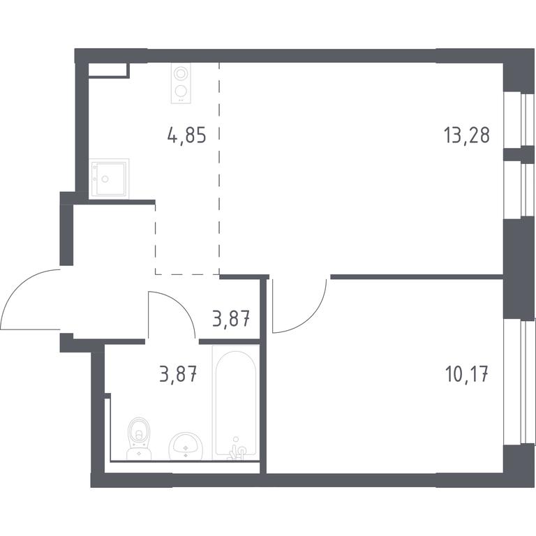 Apartment Sale, 36.04 sq. m. at Egorovo Park, 1-y kvartal, posyolok Zhilino-1, Lubertsy City District, Moscow Region, Russia #1 Apartment Sale, 36.04 sq. m. at Egorovo Park, 1-y kvartal, posyolok Zhilino-1, Lubertsy City District, Moscow Region, Russia #1