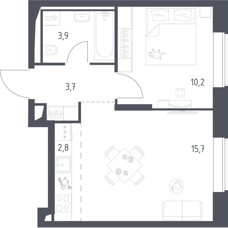 Apartment Sale, 36.18平方米 at Vereiskaya 41, Vereyskaya Street, 41, Moscow, Russia #1 Apartment Sale, 36.18平方米 at Vereiskaya 41, Vereyskaya Street, 41, Moscow, Russia #1