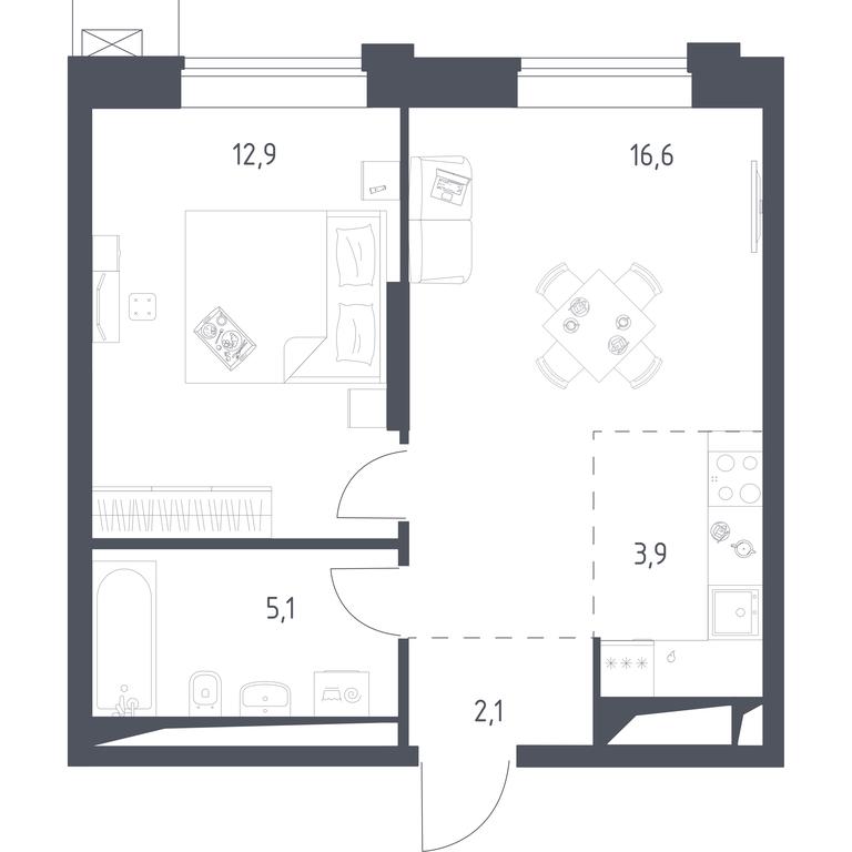 Apartment Sale, 40.58 sq. m. at Vereiskaya 41, Vereyskaya Street, 41, Moscow, Russia #1 Apartment Sale, 40.58 sq. m. at Vereiskaya 41, Vereyskaya Street, 41, Moscow, Russia #1