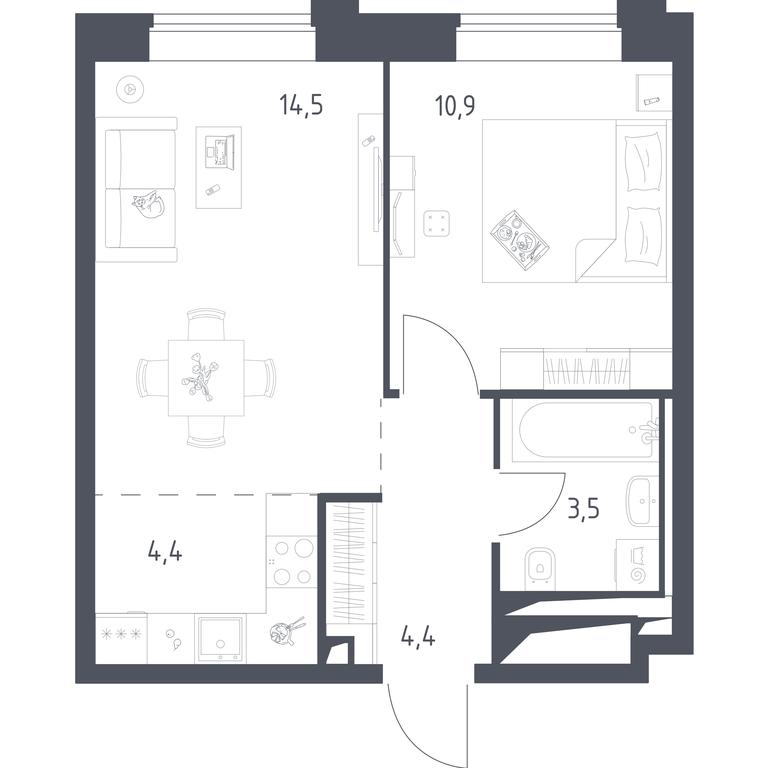 Apartment Sale, 37.75 sq. m. at Vereiskaya 41, Vereyskaya Street, 41, Moscow, Russia #2 Apartment Sale, 37.75 sq. m. at Vereiskaya 41, Vereyskaya Street, 41, Moscow, Russia #2