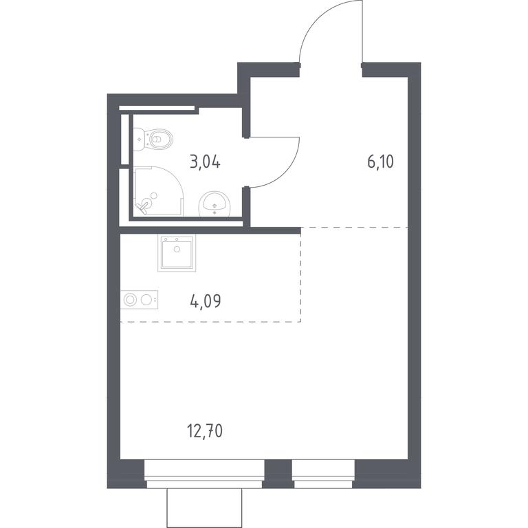 Apartment Sale, 25.93 sq. m. at Bogdanovskiy Les, derevnya Bogdanikha, Leninskiy City District, Moscow Region, Russia #1 Apartment Sale, 25.93 sq. m. at Bogdanovskiy Les, derevnya Bogdanikha, Leninskiy City District, Moscow Region, Russia #1