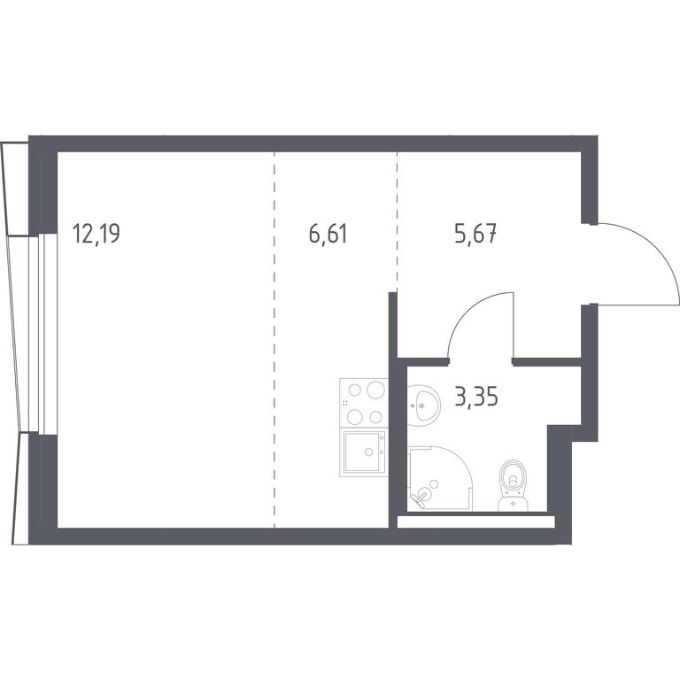 Apartment Sale, 27.82平方米 at Kvartal Aviatorov, ulitsa Koldunova, Aviatorov Microdistrict, Balashikha, Moscow Region, Russia #1 Apartment Sale, 27.82平方米 at Kvartal Aviatorov, ulitsa Koldunova, Aviatorov Microdistrict, Balashikha, Moscow Region, Russia #1