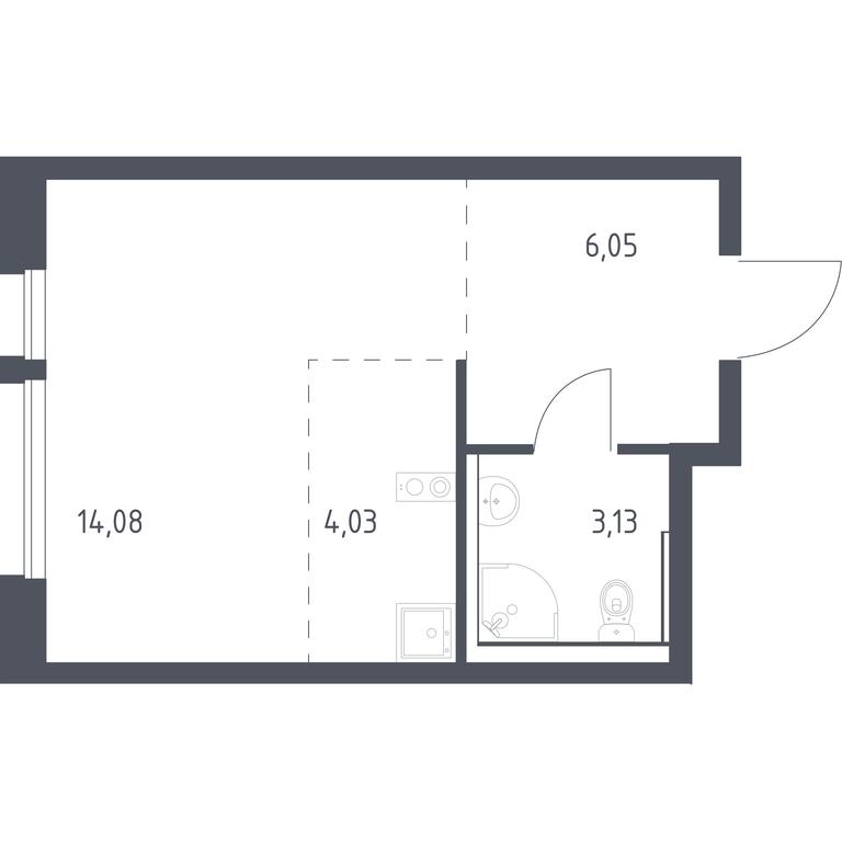 Apartment Sale, 26.9平方米 at Kvartal Aviatorov, ulitsa Koldunova, Aviatorov Microdistrict, Balashikha, Moscow Region, Russia #1 Apartment Sale, 26.9平方米 at Kvartal Aviatorov, ulitsa Koldunova, Aviatorov Microdistrict, Balashikha, Moscow Region, Russia #1