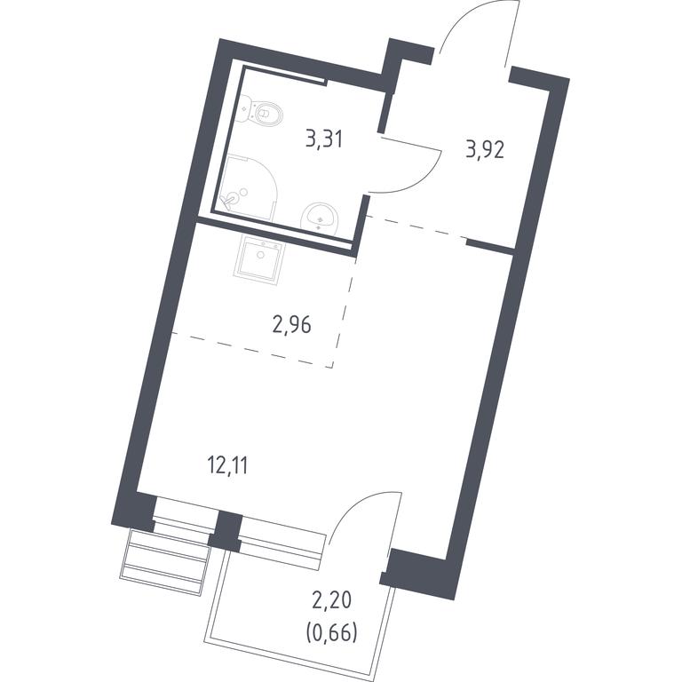 Apartment Sale, 22.96 sq. m. at Rublevskiy Kvartal, Laykovo Green Quarter, zhiloy kompleks Gorod-sobytiye Laykovo, selo Laykovo, Odintsovskiy City District, Moscow Region, Russia #1 Apartment Sale, 22.96 sq. m. at Rublevskiy Kvartal, Laykovo Green Quarter, zhiloy kompleks Gorod-sobytiye Laykovo, selo Laykovo, Odintsovskiy City District, Moscow Region, Russia #1