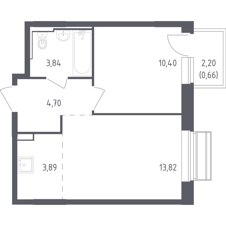 Apartment Sale, 37.31 sq. m. at Rublevskiy Kvartal, Laykovo Green Quarter, zhiloy kompleks Gorod-sobytiye Laykovo, selo Laykovo, Odintsovskiy City District, Moscow Region, Russia #1