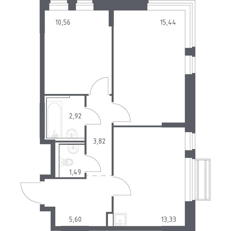 1-BD Apartment Sale, 53.16 sq. m. at Rublevskiy Kvartal, Laykovo Green Quarter, zhiloy kompleks Gorod-sobytiye Laykovo, selo Laykovo, Odintsovskiy City District, Moscow Region, Russia #1 1-BD Apartment Sale, 53.16 sq. m. at Rublevskiy Kvartal, Laykovo Green Quarter, zhiloy kompleks Gorod-sobytiye Laykovo, selo Laykovo, Odintsovskiy City District, Moscow Region, Russia #1