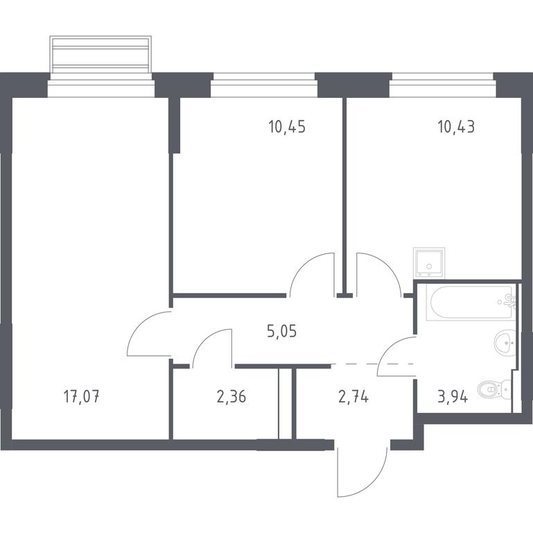 1-BD Apartment Sale, 52.04 sq. m. at Rublevskiy Kvartal, Laykovo Green Quarter, zhiloy kompleks Gorod-sobytiye Laykovo, selo Laykovo, Odintsovskiy City District, Moscow Region, Russia #1 1-BD Apartment Sale, 52.04 sq. m. at Rublevskiy Kvartal, Laykovo Green Quarter, zhiloy kompleks Gorod-sobytiye Laykovo, selo Laykovo, Odintsovskiy City District, Moscow Region, Russia #1