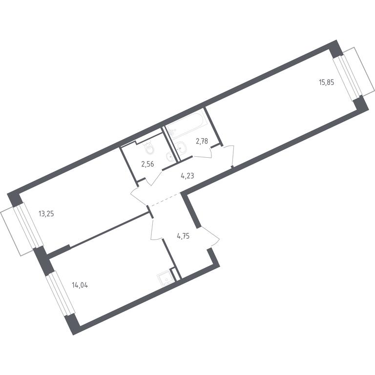 1-BD Apartment Sale, 57.46 sq. m. at Rublevskiy Kvartal, Laykovo Green Quarter, zhiloy kompleks Gorod-sobytiye Laykovo, selo Laykovo, Odintsovskiy City District, Moscow Region, Russia #1 1-BD Apartment Sale, 57.46 sq. m. at Rublevskiy Kvartal, Laykovo Green Quarter, zhiloy kompleks Gorod-sobytiye Laykovo, selo Laykovo, Odintsovskiy City District, Moscow Region, Russia #1