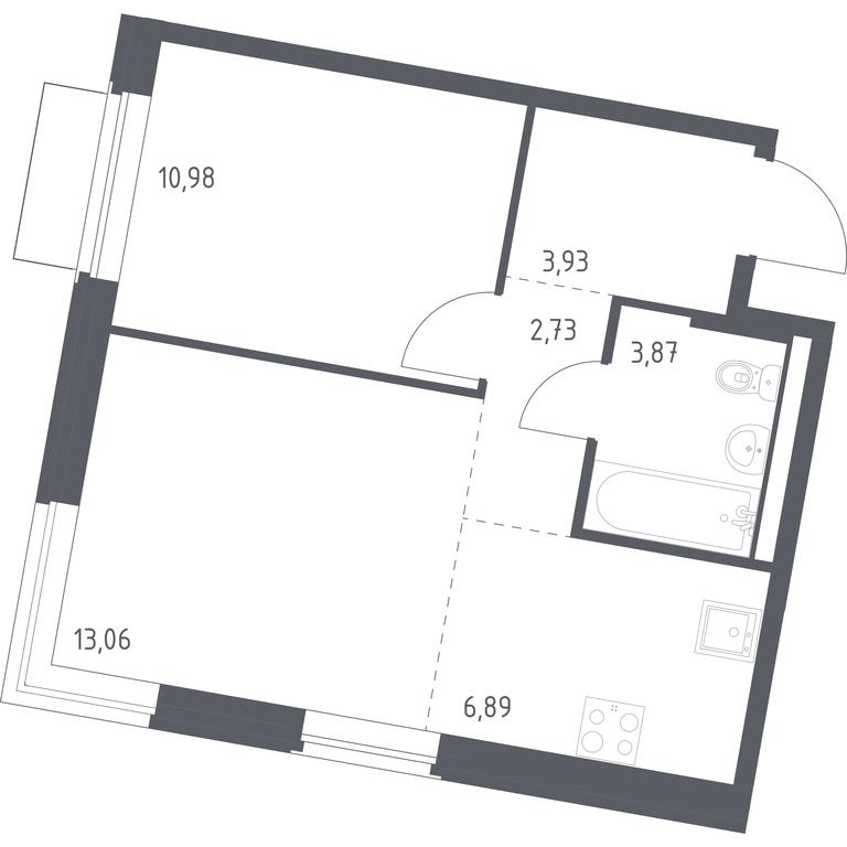 Apartment Sale, 41.46 sq. m. at Kvartal Zapadnyj, kvartal № 76, Marushkinskoye Settlement, Moscow, Russia #1 Apartment Sale, 41.46 sq. m. at Kvartal Zapadnyj, kvartal № 76, Marushkinskoye Settlement, Moscow, Russia #1