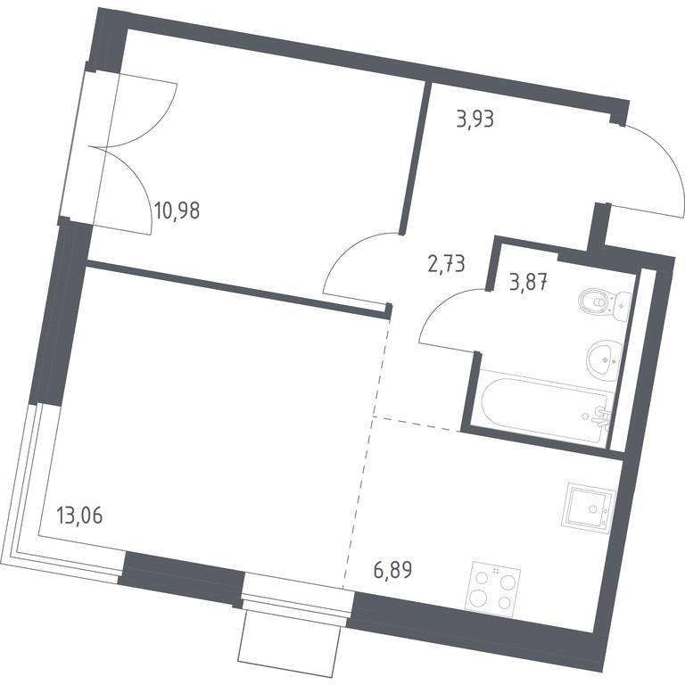 Apartment Sale, 41.46 sq. m. at Kvartal Zapadnyj, kvartal № 76, Marushkinskoye Settlement, Moscow, Russia #1 Apartment Sale, 41.46 sq. m. at Kvartal Zapadnyj, kvartal № 76, Marushkinskoye Settlement, Moscow, Russia #1