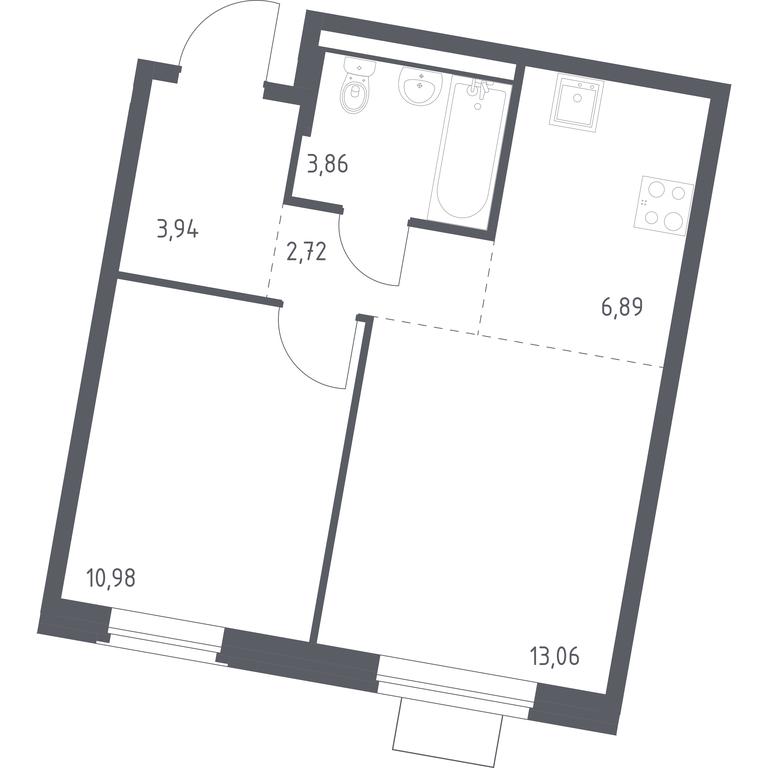 Apartment Sale, 41.45 sq. m. at Kvartal Zapadnyj, kvartal № 76, Marushkinskoye Settlement, Moscow, Russia #1 Apartment Sale, 41.45 sq. m. at Kvartal Zapadnyj, kvartal № 76, Marushkinskoye Settlement, Moscow, Russia #1