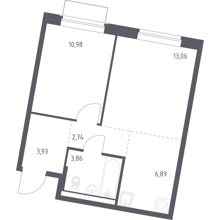 Apartment Sale, 41.46 sq. m. at Kvartal Zapadnyj, kvartal № 76, Marushkinskoye Settlement, Moscow, Russia #1 Apartment Sale, 41.46 sq. m. at Kvartal Zapadnyj, kvartal № 76, Marushkinskoye Settlement, Moscow, Russia #1
