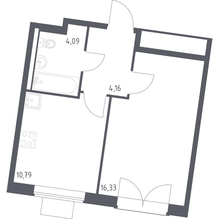 Apartment Sale, 35.37 sq. m. at Kvartal Zapadnyj, kvartal № 76, Marushkinskoye Settlement, Moscow, Russia #1 Apartment Sale, 35.37 sq. m. at Kvartal Zapadnyj, kvartal № 76, Marushkinskoye Settlement, Moscow, Russia #1
