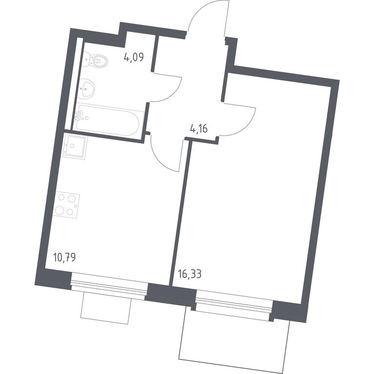 Apartment Sale, 35.37 sq. m. at Kvartal Zapadnyj, kvartal № 76, Marushkinskoye Settlement, Moscow, Russia #1 Apartment Sale, 35.37 sq. m. at Kvartal Zapadnyj, kvartal № 76, Marushkinskoye Settlement, Moscow, Russia #1