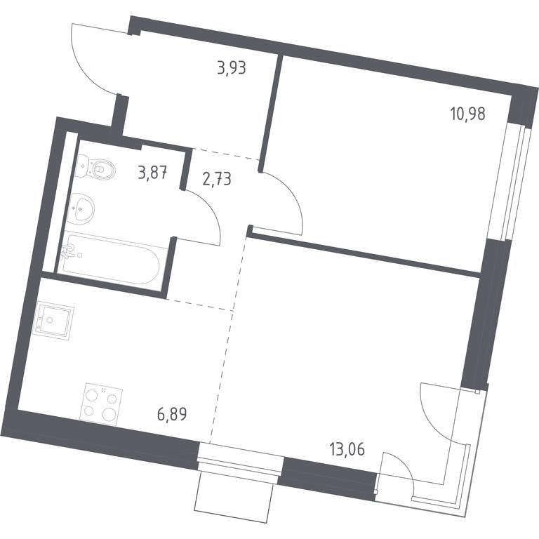 Apartment Sale, 41.46平方米 at Kvartal Zapadnyj, kvartal № 76, Marushkinskoye Settlement, Moscow, Russia #1 Apartment Sale, 41.46平方米 at Kvartal Zapadnyj, kvartal № 76, Marushkinskoye Settlement, Moscow, Russia #1
