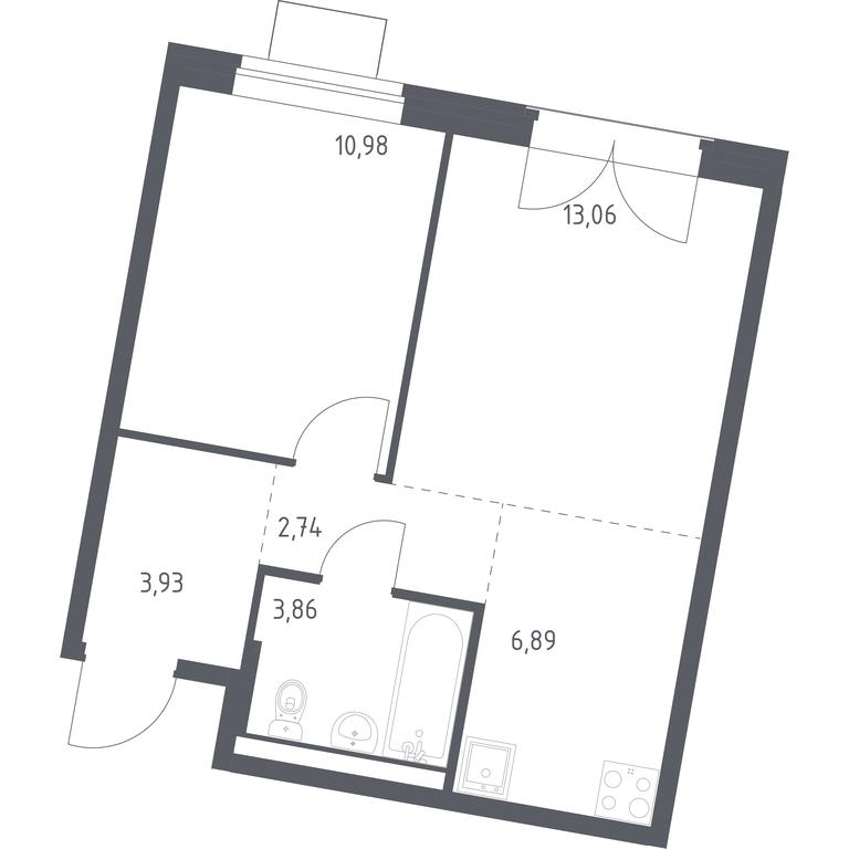 Apartment Sale, 41.46 sq. m. at Kvartal Zapadnyj, kvartal № 76, Marushkinskoye Settlement, Moscow, Russia #1 Apartment Sale, 41.46 sq. m. at Kvartal Zapadnyj, kvartal № 76, Marushkinskoye Settlement, Moscow, Russia #1