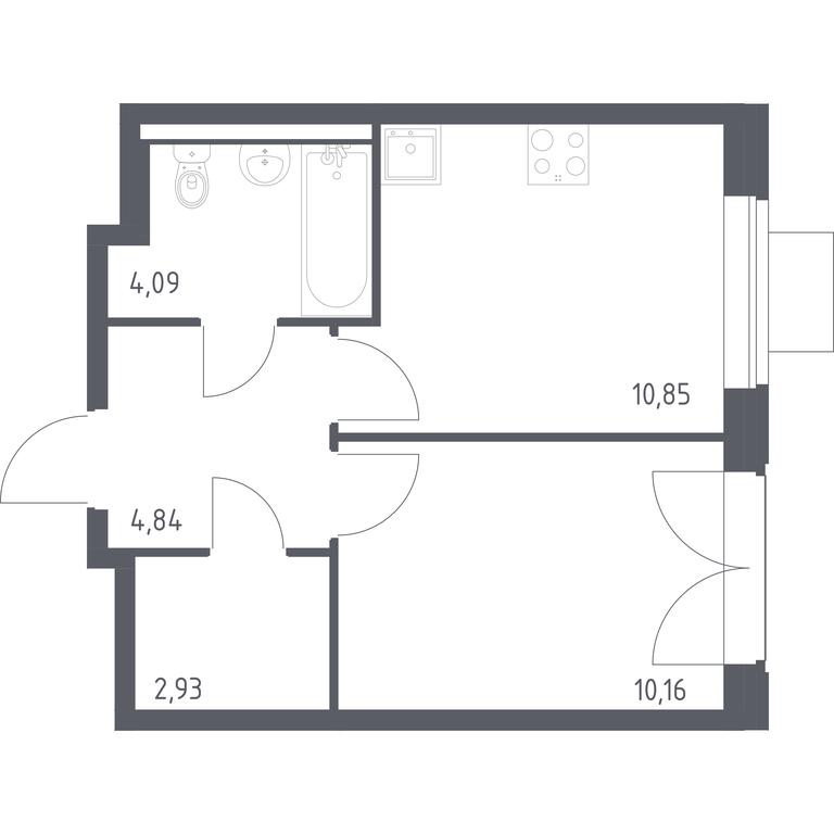 Apartment Sale, 32.87 sq. m. at Kvartal Zapadnyj, kvartal № 76, Marushkinskoye Settlement, Moscow, Russia #1 Apartment Sale, 32.87 sq. m. at Kvartal Zapadnyj, kvartal № 76, Marushkinskoye Settlement, Moscow, Russia #1