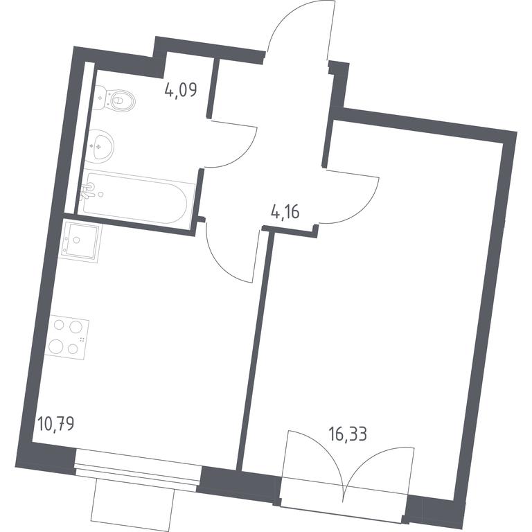 Apartment Sale, 35.37平方米 at Kvartal Zapadnyj, kvartal № 76, Marushkinskoye Settlement, Moscow, Russia #1 Apartment Sale, 35.37平方米 at Kvartal Zapadnyj, kvartal № 76, Marushkinskoye Settlement, Moscow, Russia #1