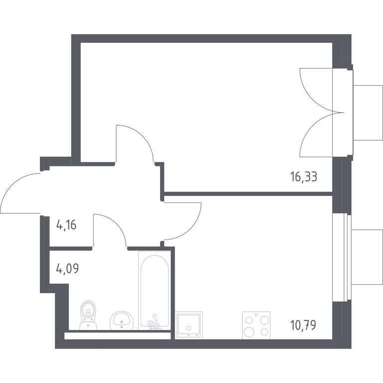 Apartment Sale, 35.37平方米 at Kvartal Zapadnyj, kvartal № 76, Marushkinskoye Settlement, Moscow, Russia #1 Apartment Sale, 35.37平方米 at Kvartal Zapadnyj, kvartal № 76, Marushkinskoye Settlement, Moscow, Russia #1