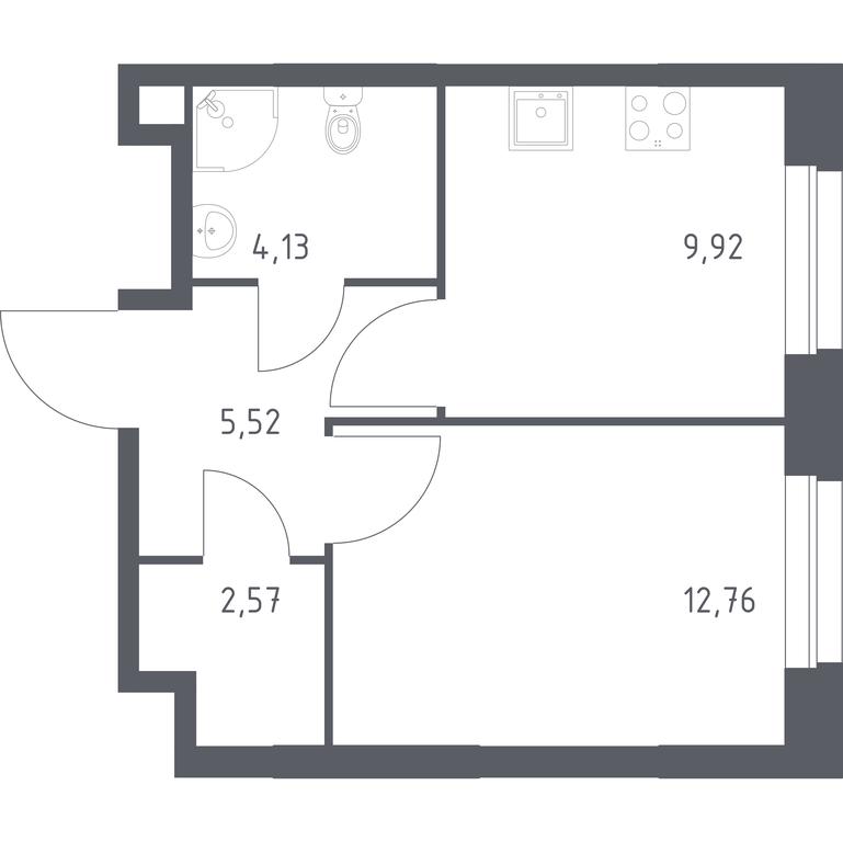 Apartment Sale, 34.9 sq. m. at Eko Bunino, prospekt Kuprina, 34к1, Sosenskoye Settlement, Moscow, Russia #1 Apartment Sale, 34.9 sq. m. at Eko Bunino, prospekt Kuprina, 34к1, Sosenskoye Settlement, Moscow, Russia #1