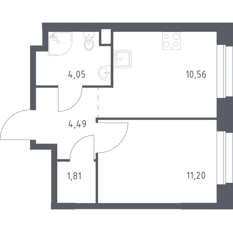 Apartment Sale, 32.11 sq. m. at Eko Bunino, prospekt Kuprina, 34к1, Sosenskoye Settlement, Moscow, Russia #1 Apartment Sale, 32.11 sq. m. at Eko Bunino, prospekt Kuprina, 34к1, Sosenskoye Settlement, Moscow, Russia #1